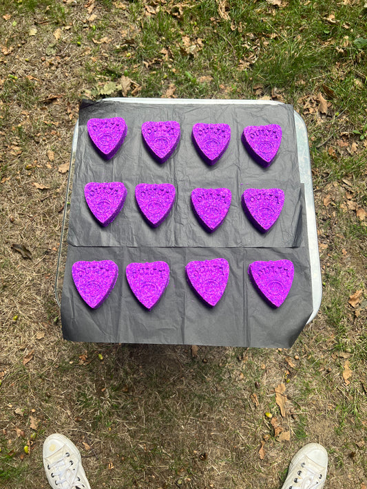 Halloween Ouija Planchette Lavender bath bomb