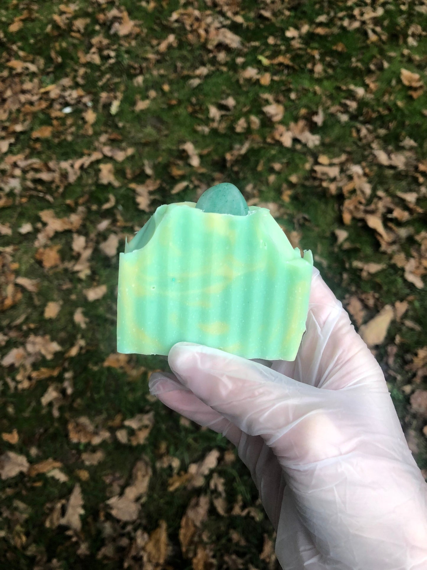 Premium Crystal infused Lemon and Eucalyptus soap