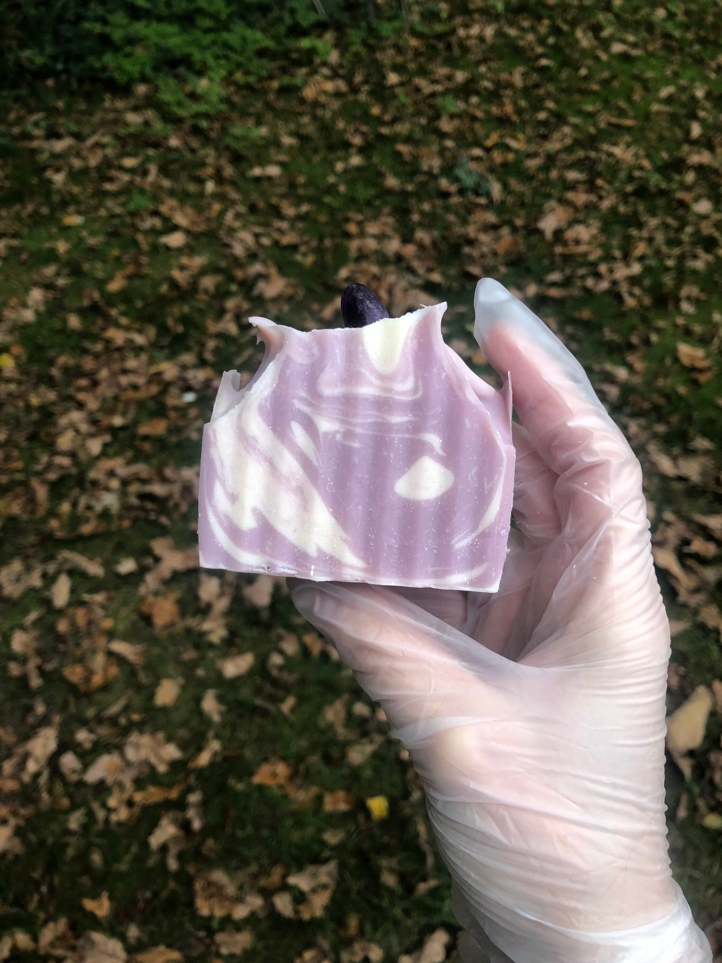 Premium Amethyst Crystal infused lavender cold processed soap