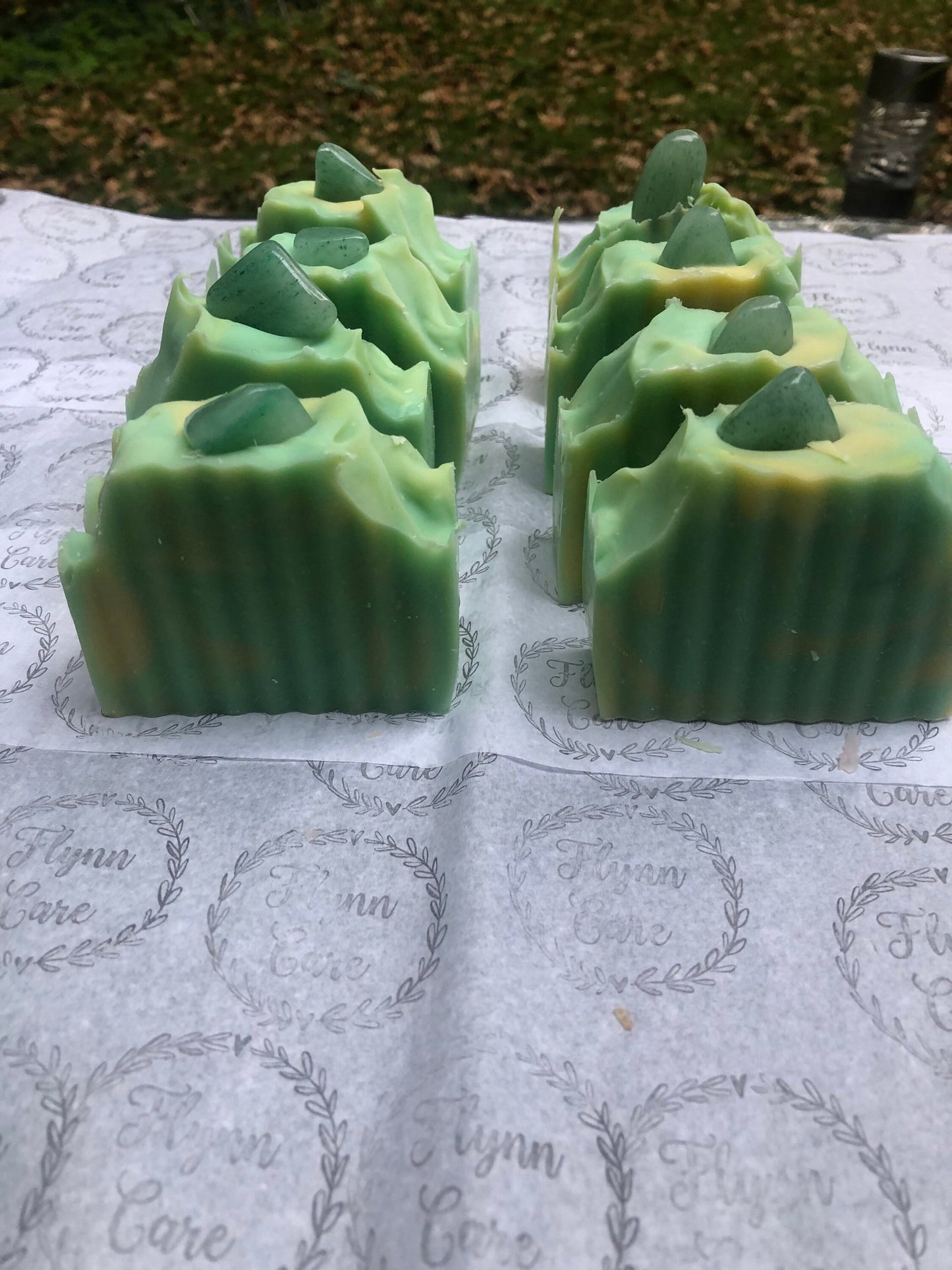 Premium Crystal infused Lemon and Eucalyptus soap